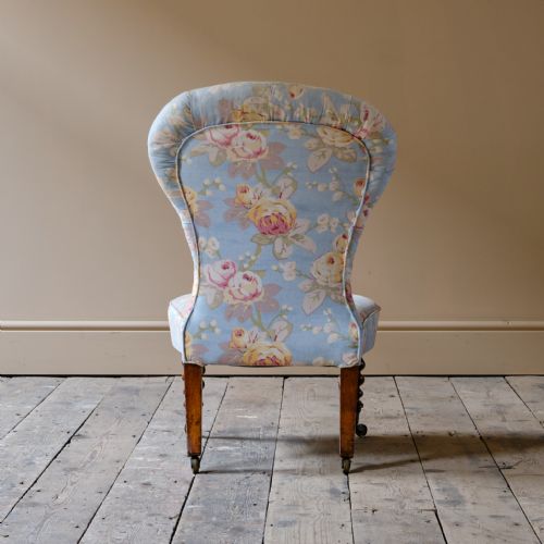 MID 19TH CENTURY SLIPPER CHAIR - ADDITIONAL PHOTO 4