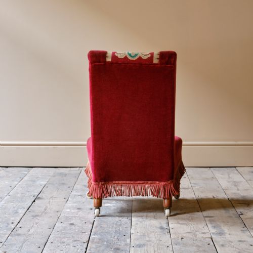 LATE 19TH CENTURY SLIPPER CHAIR - ADDITIONAL PHOTO 3