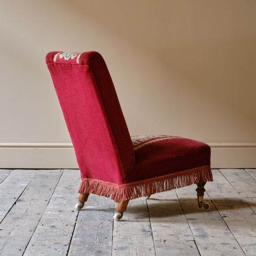 LATE 19TH CENTURY SLIPPER CHAIR - ADDITIONAL PHOTO 6