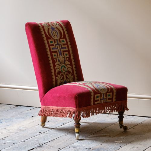 LATE 19TH CENTURY SLIPPER CHAIR - ADDITIONAL PHOTO 8