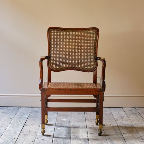 LATE 18TH CENTURY SEDAN OPEN ARMCHAIR C1780 - ADDITIONAL PHOTO 1