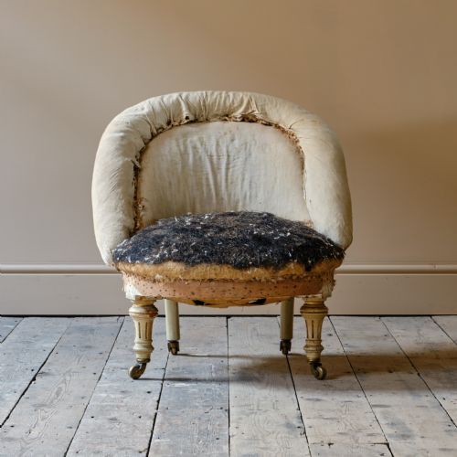 19TH CENTURY SLIPPER CHAIR - ADDITIONAL PHOTO 1