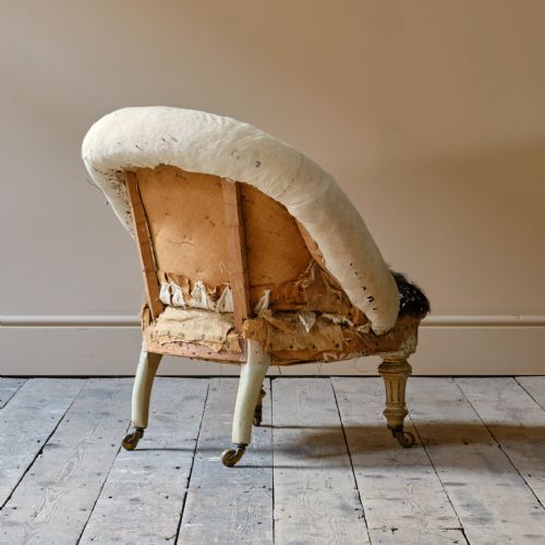 19TH CENTURY SLIPPER CHAIR - ADDITIONAL PHOTO 3