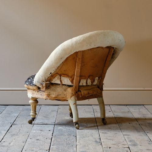 19TH CENTURY SLIPPER CHAIR - ADDITIONAL PHOTO 7