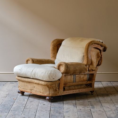 HARRODS COUNTRY HOUSE ARMCHAIR AND FOOTSTOOL - ADDITIONAL PHOTO 9