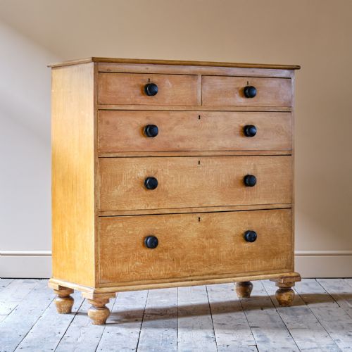 LARGE 19TH CENTURY PINE DRAWERS IN ORIGINAL PAINT - ADDITIONAL PHOTO 1