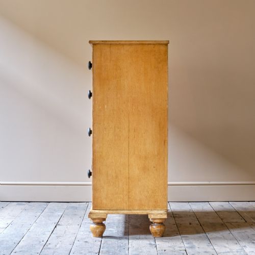 LARGE 19TH CENTURY PINE DRAWERS IN ORIGINAL PAINT - ADDITIONAL PHOTO 4