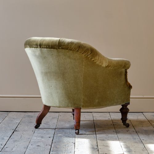 19TH CENTURY TUB BACK ARMCHAIR - ADDITIONAL PHOTO 3