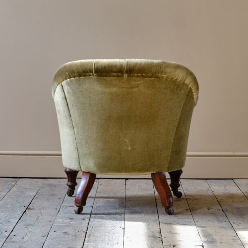 19TH CENTURY TUB BACK ARMCHAIR - ADDITIONAL PHOTO 4