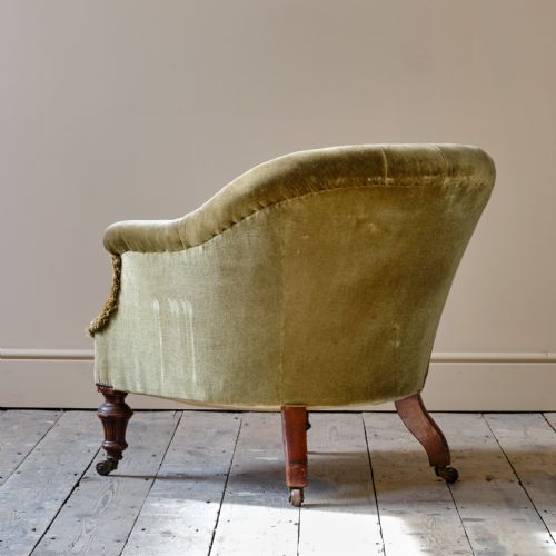 19TH CENTURY TUB BACK ARMCHAIR - ADDITIONAL PHOTO 5