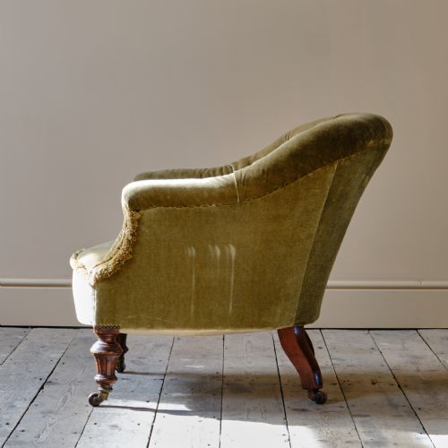 19TH CENTURY TUB BACK ARMCHAIR - ADDITIONAL PHOTO 6