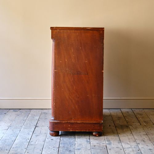 LARGE SCOTTISH PINE CHEST OF DRAWERS IN ORIGINAL PAINT - ADDITIONAL PHOTO 4