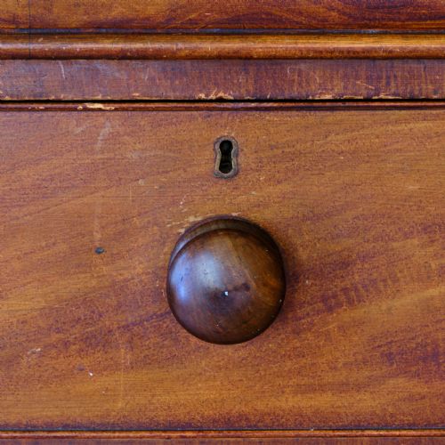 LARGE SCOTTISH PINE CHEST OF DRAWERS IN ORIGINAL PAINT - ADDITIONAL PHOTO 9