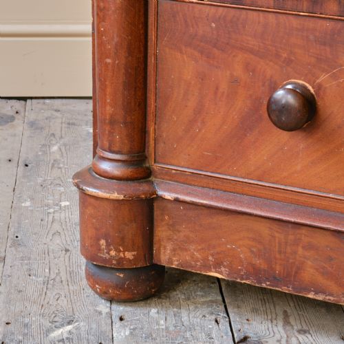 LARGE SCOTTISH PINE CHEST OF DRAWERS IN ORIGINAL PAINT - ADDITIONAL PHOTO 10
