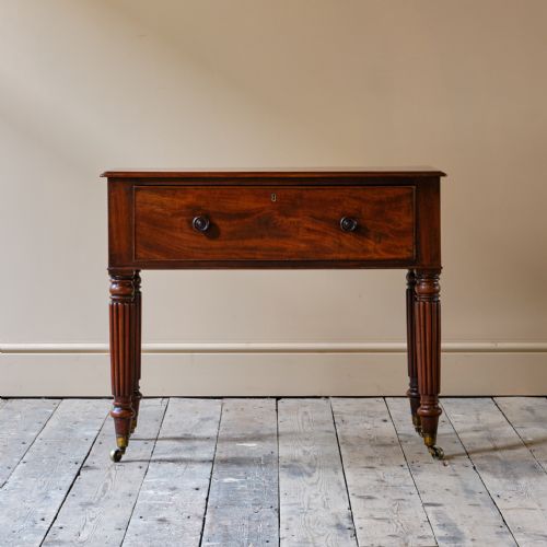 EARLY 19TH CENTURY MAHOGANY CONSOLE TABLE