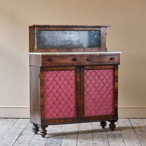 19TH CENTURY WILLIAM IV ROSEWOOD CHIFFONIER - ADDITIONAL PHOTO 3