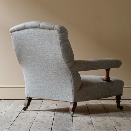 19TH CENTURY HOWARD SONS OPEN ARMCHAIR - ADDITIONAL PHOTO 3