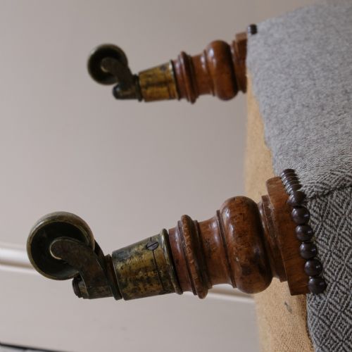 19TH CENTURY HOWARD SONS OPEN ARMCHAIR - ADDITIONAL PHOTO 12
