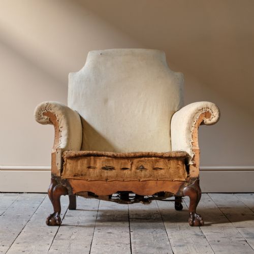antique deep seated country house armchair c1900 - CATEGORY: ANTIQUE CHAIRS - DATED 1900