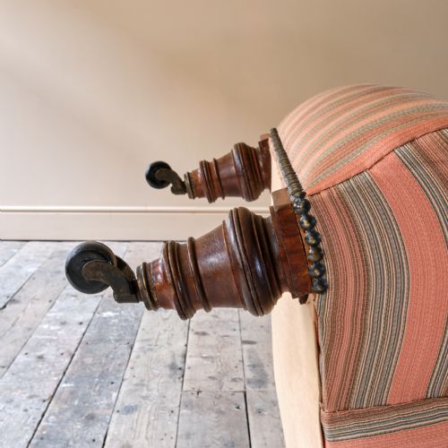 A LATE 19TH CENTURY HOWARD STYLE ARMCHAIR - ADDITIONAL PHOTO 12