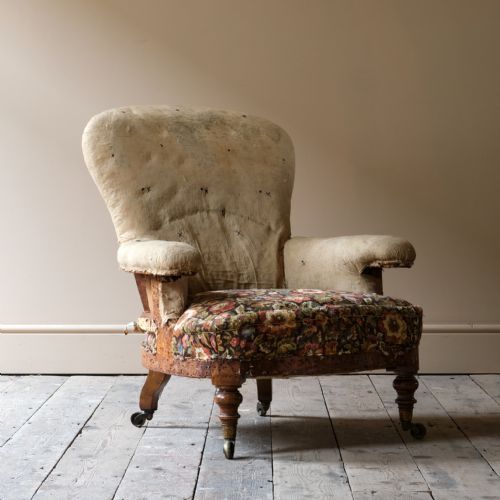 MID 19TH CENTURY HOWARD AND SONS ARMCHAIR - ADDITIONAL PHOTO 8
