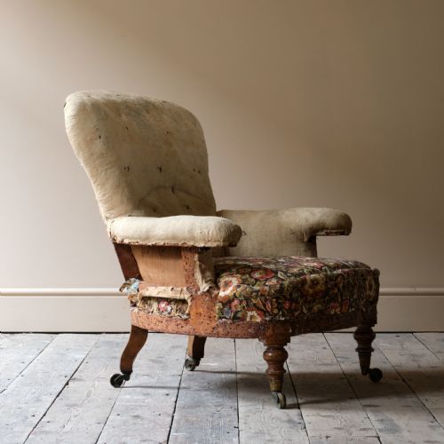 MID 19TH CENTURY HOWARD AND SONS ARMCHAIR - ADDITIONAL PHOTO 10