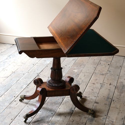 WILLIAM IV ROSEWOOD CARD TABLE C1835 - ADDITIONAL PHOTO 5