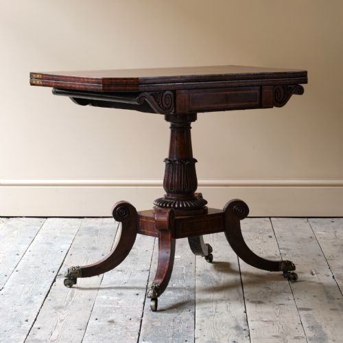 WILLIAM IV ROSEWOOD CARD TABLE C1835 - ADDITIONAL PHOTO 12