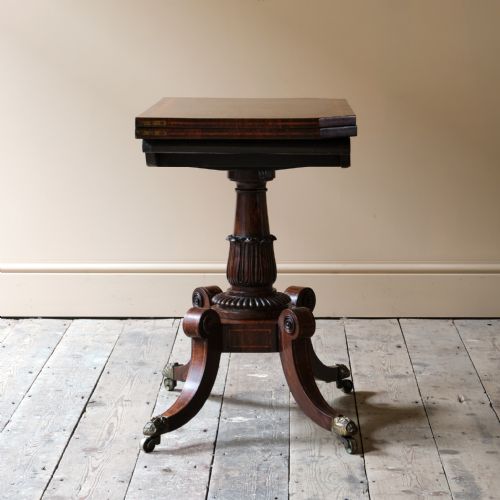 WILLIAM IV ROSEWOOD CARD TABLE C1835 - ADDITIONAL PHOTO 13