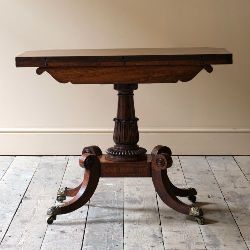 WILLIAM IV ROSEWOOD CARD TABLE C1835 - ADDITIONAL PHOTO 14