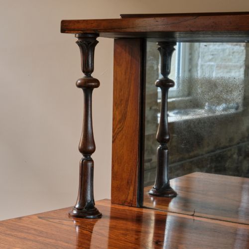 EARLY VICTORIAN ROSEWOOD CHIFFONIER BY HOLLAND SONS - ADDITIONAL PHOTO 4