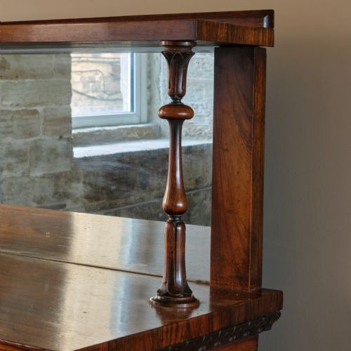 EARLY VICTORIAN ROSEWOOD CHIFFONIER BY HOLLAND SONS - ADDITIONAL PHOTO 5