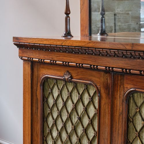 EARLY VICTORIAN ROSEWOOD CHIFFONIER BY HOLLAND SONS - ADDITIONAL PHOTO 6