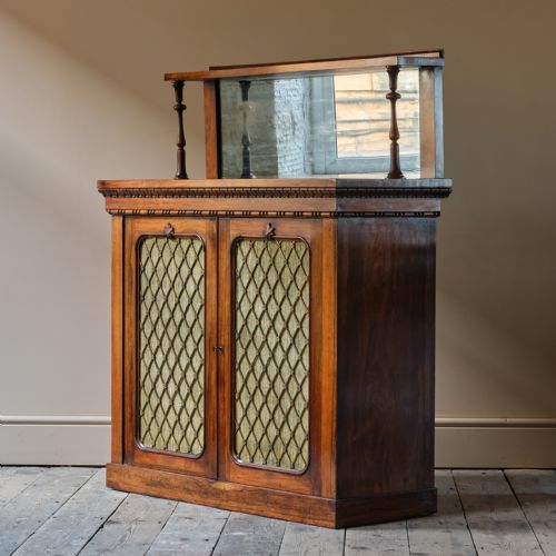 EARLY VICTORIAN ROSEWOOD CHIFFONIER BY HOLLAND SONS - ADDITIONAL PHOTO 10