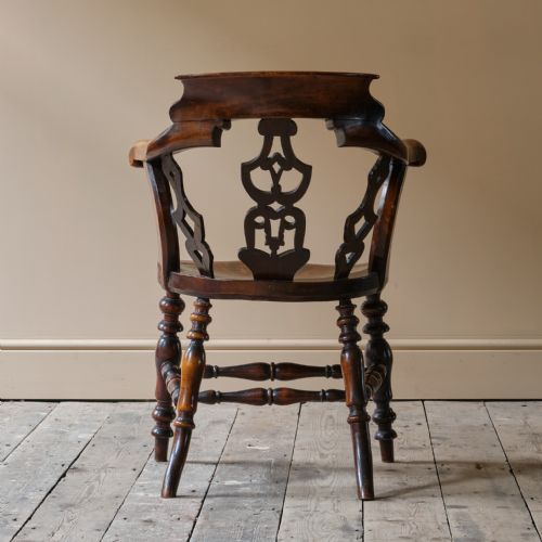 MID 19TH CENTURY DESK CHAIR C1857 - ADDITIONAL PHOTO 3