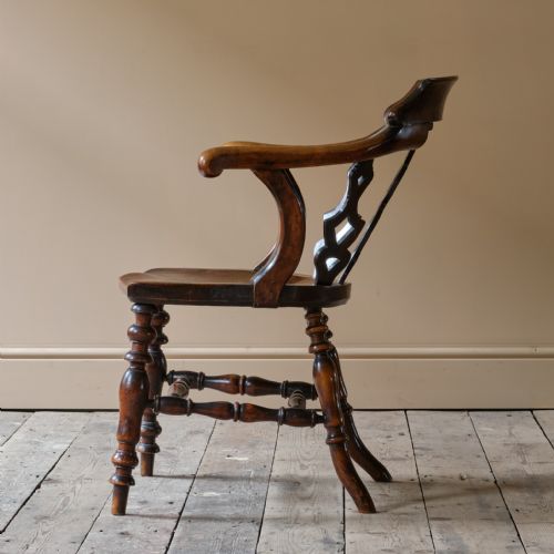 MID 19TH CENTURY DESK CHAIR C1857 - ADDITIONAL PHOTO 5
