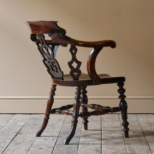 MID 19TH CENTURY DESK CHAIR C1857 - ADDITIONAL PHOTO 6