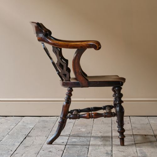 MID 19TH CENTURY DESK CHAIR C1857 - ADDITIONAL PHOTO 7