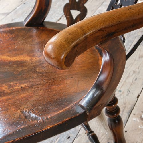 MID 19TH CENTURY DESK CHAIR C1857 - ADDITIONAL PHOTO 13