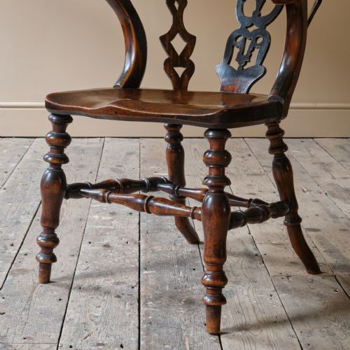 MID 19TH CENTURY DESK CHAIR C1857 - ADDITIONAL PHOTO 16