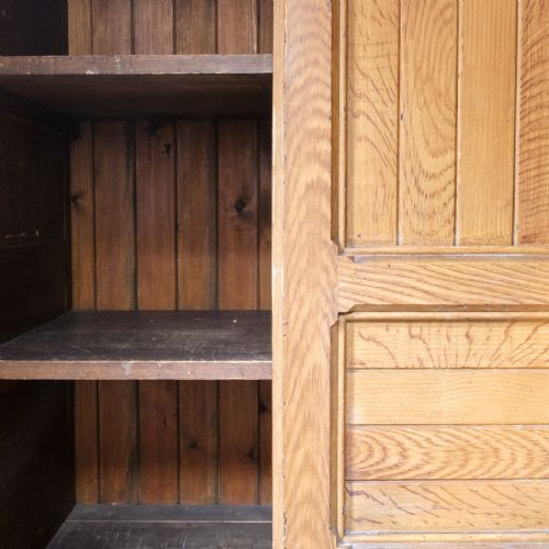 19TH CENTURY HOUSE KEEPERS CUPBOARD IN ORIGINAL PAINT - ADDITIONAL PHOTO 1
