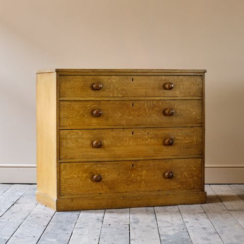 MID 19TH CENTURY PINE CHEST OF DRAWERS IN ORIGINAL PAINT - ADDITIONAL PHOTO 7