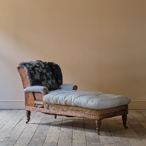 HOWARD SONS RECLINING DAYBED C 1900 - ADDITIONAL PHOTO 7