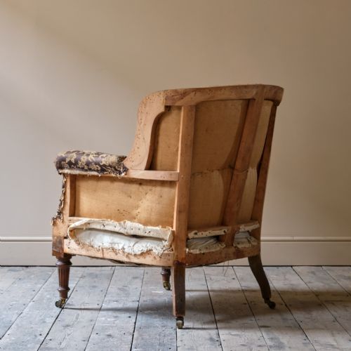 19TH CENTURY BARREL BACK ARMCHAIR - ADDITIONAL PHOTO 3