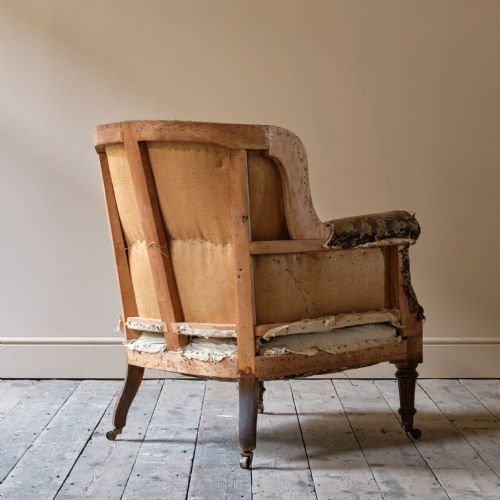 19TH CENTURY BARREL BACK ARMCHAIR - ADDITIONAL PHOTO 4