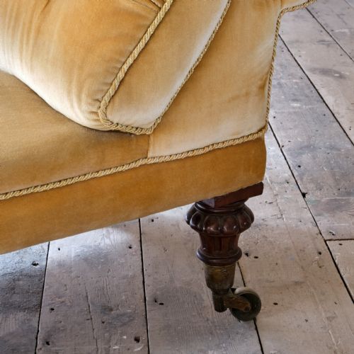 MID 19TH CENTURY COUNTRY HOUSE CHAISE LONGUE - ADDITIONAL PHOTO 3