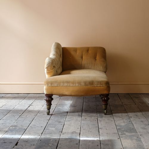 MID 19TH CENTURY COUNTRY HOUSE CHAISE LONGUE - ADDITIONAL PHOTO 4