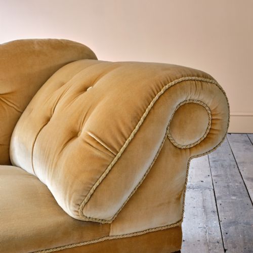 MID 19TH CENTURY COUNTRY HOUSE CHAISE LONGUE - ADDITIONAL PHOTO 5