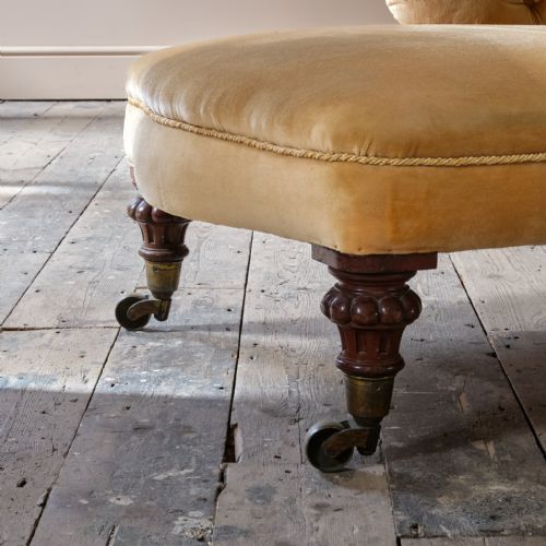 MID 19TH CENTURY COUNTRY HOUSE CHAISE LONGUE - ADDITIONAL PHOTO 7