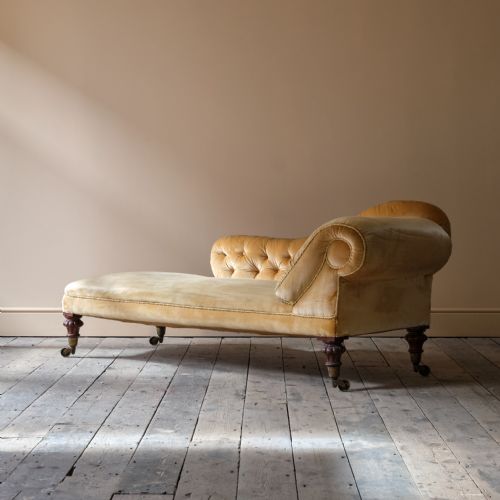 MID 19TH CENTURY COUNTRY HOUSE CHAISE LONGUE - ADDITIONAL PHOTO 11